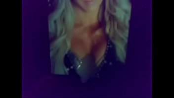 Cum on cleavage of wwe Charloett