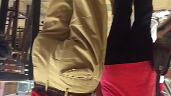 Ebiny booty in spandex leggins