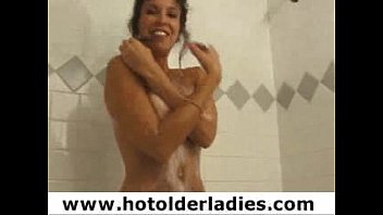 sexy mom in the shower - my best friends mom masturbating for me on camera - son video tapes 43 yo m