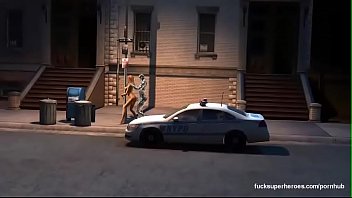 3d big tits blonde police being fucked hard on street